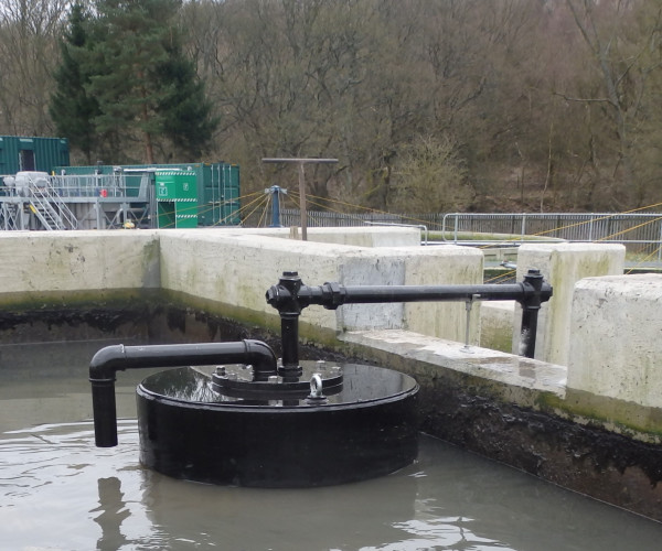 New dosing syphon for exisiting sewage treatment works to replace an Adams Hydraulics siphon