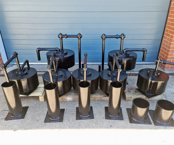 Dosing Syphons designed and manufactured in UK to suit Adams Hydraulics and other manufacturers installations