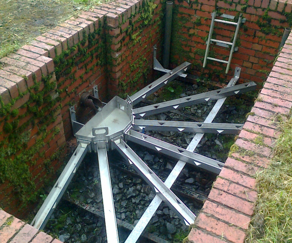 Spida trickling filter for rectangular filter bed in Northumberland