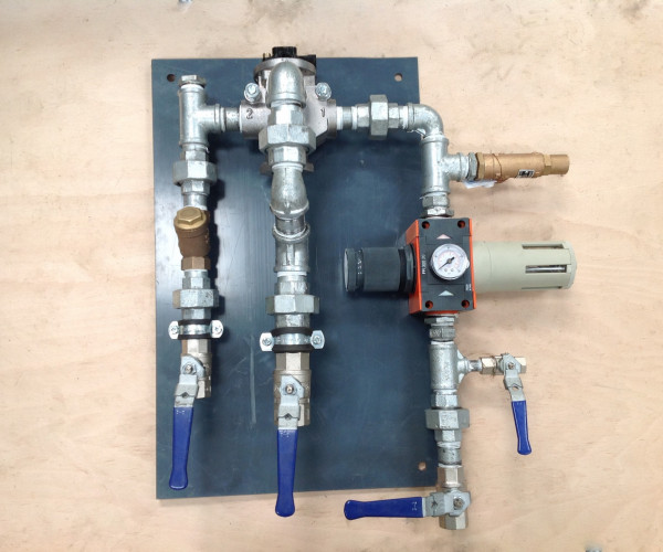 Valve assembly for single sewage ejector  electropneumatic