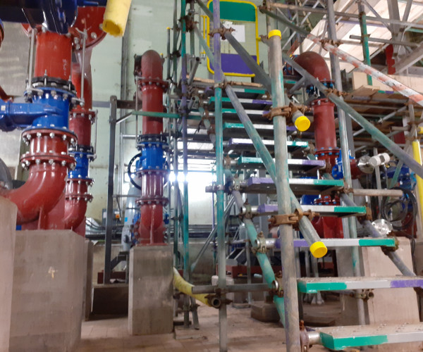 Refurbishment of full pumping station in Yorkshire