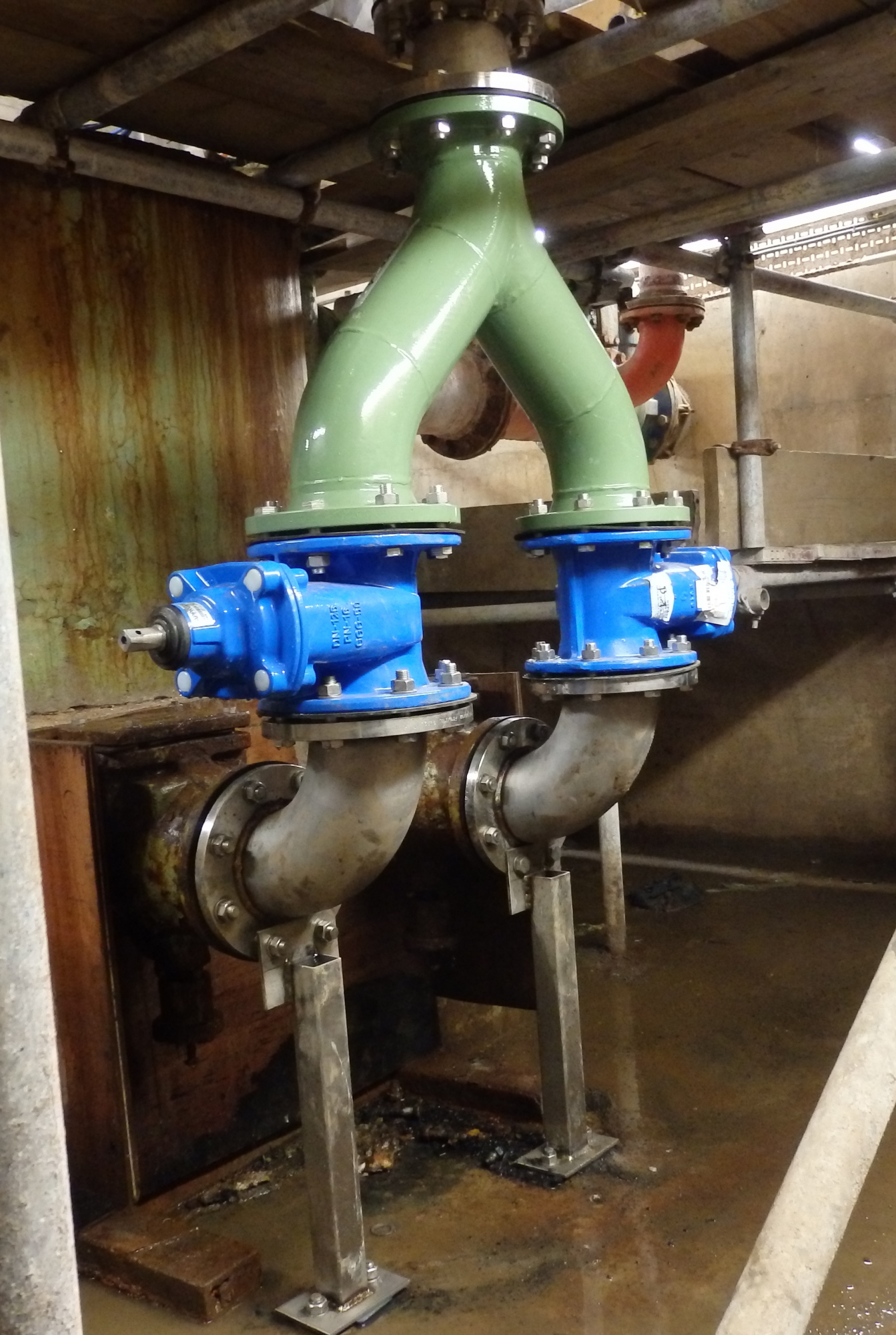 Pipework installation to refurbish existing SPS